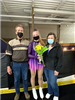 2021 Award Winner for Figure Skating, Laney Karpowicz Pictured with Roberts Family Members