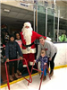 Santa Makes a Surprise Appearance at the Holiday Skate Event