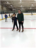 Siblings Skating Beside Each Other