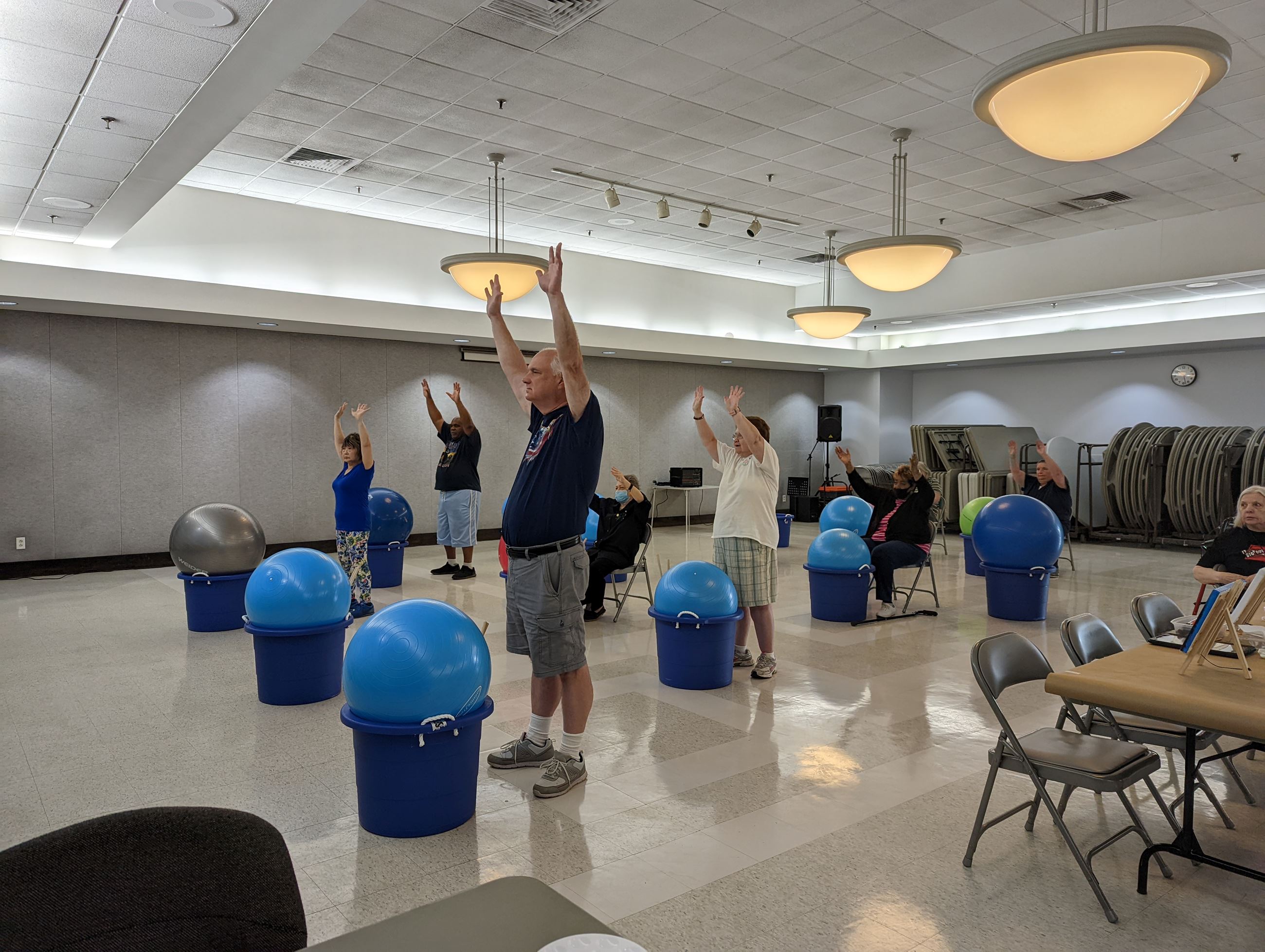 seniors cardio drumming
