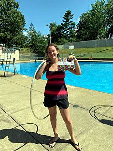 Winner of the Hula Hoop Competition