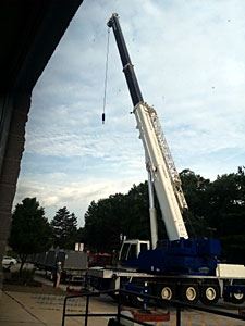 Crane in the Parking Lot 1