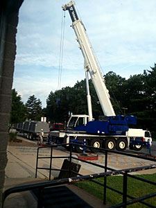 Crane in the Parking Lot 6