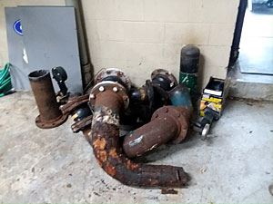 Old Rusty Pipes Ready to Be Disposed of