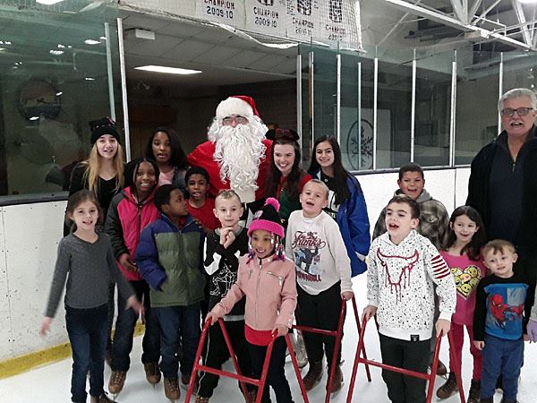 Santa and Event Attendees