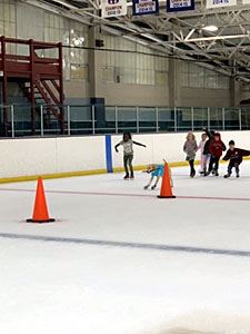 Benny Skating Between Cones