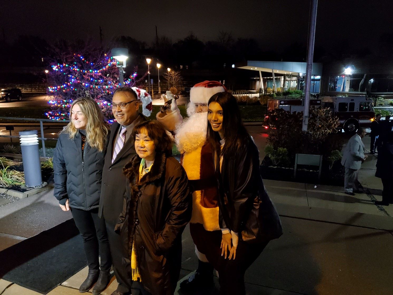Mayor Burke and his family at the Swearing-in Ceremony